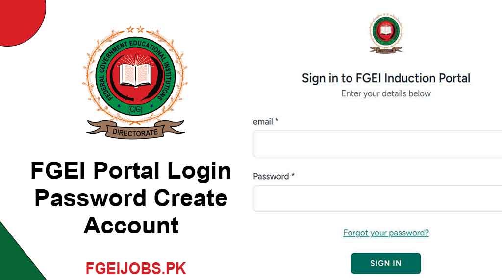 FGEI Portal Login 2026
