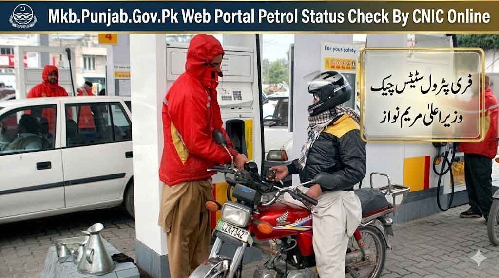 Mkb.Punjab.Gov.Pk Web Portal Petrol Status Check By CNIC