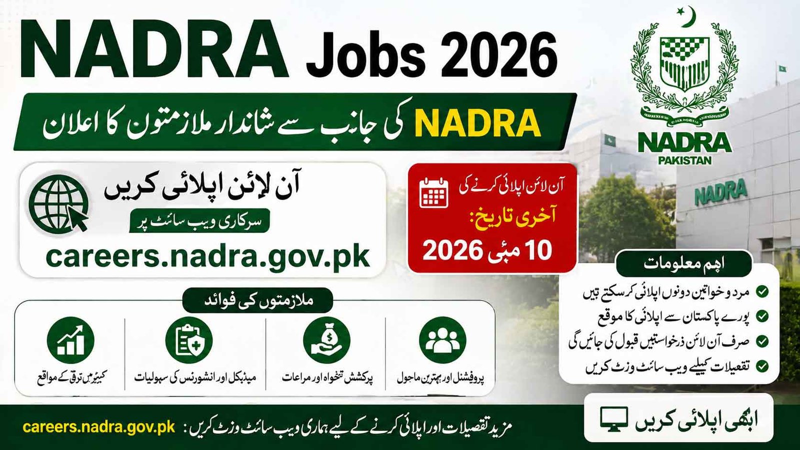 NADRA Jobs 2026 Apply Online