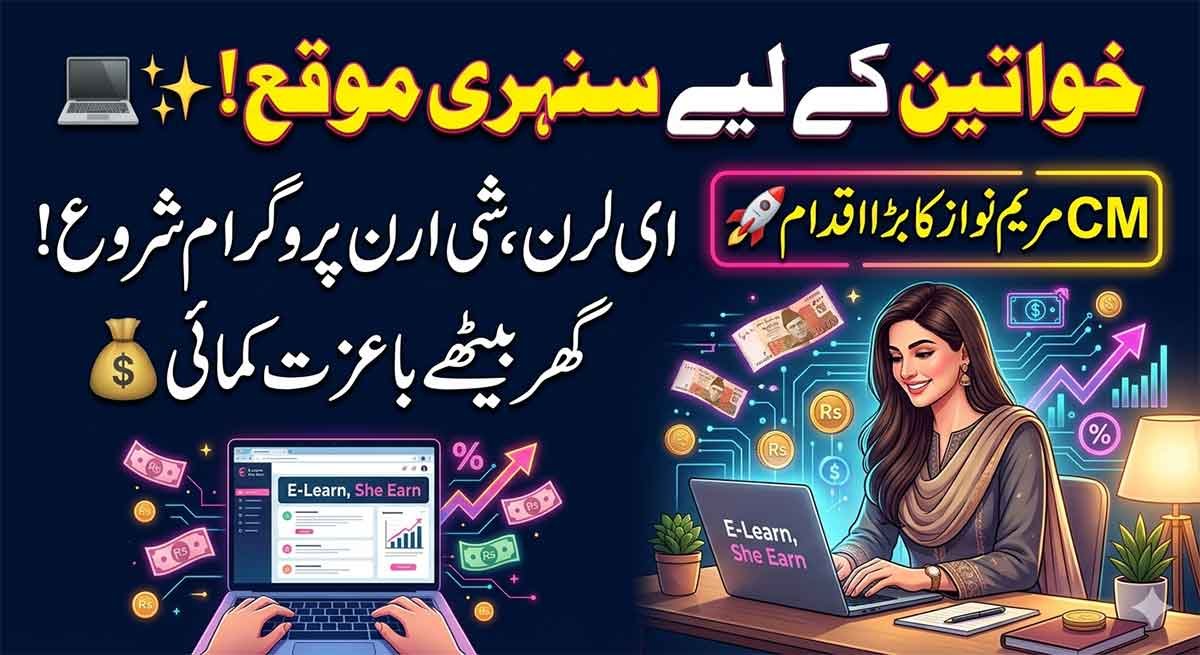 E learn She Earn Program 2026 online apply