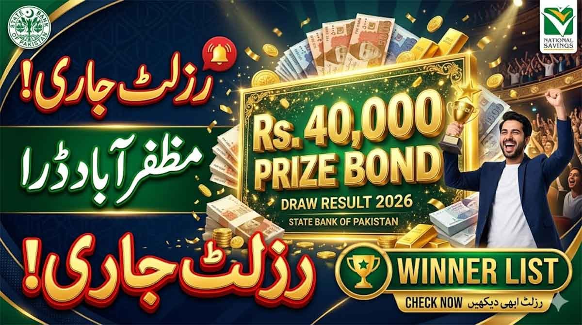Rs 40000 Prize Bond Balloting Result Winner List 2026